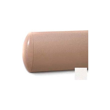 Pawling Crescent Shaped Wall Guard W/Rec. Plastic Clip Retainer System, 5"H x 12'L, Linen White WG-5C-12-301
